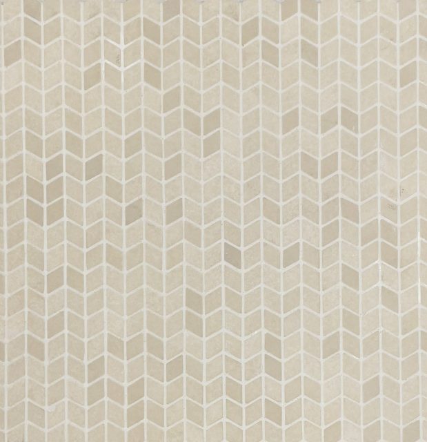 Mini Textured Chevron Nude Glass