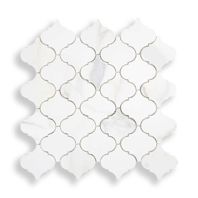 DT1517 Calacatta oro honed arabesque