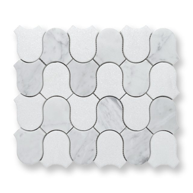 DLT93890 Curve Carrara & Thassos honed