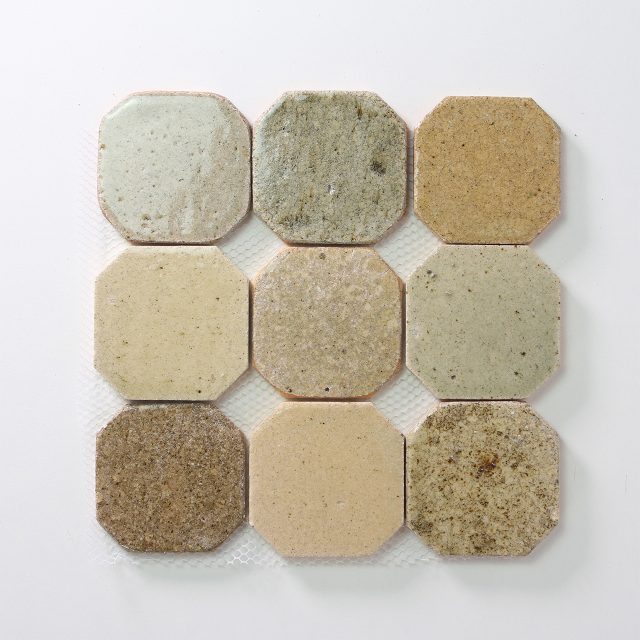 DLT94037 SAND GLAZED HEXA MOSAIC