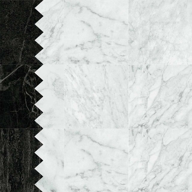 Dandy Comb Black White + White base